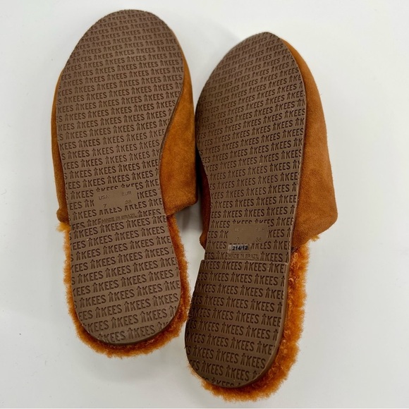 New TKEES Ines Shearling Slide On Mule Sandal Fur Size 7 Flat Loafers - Picture 8 of 14